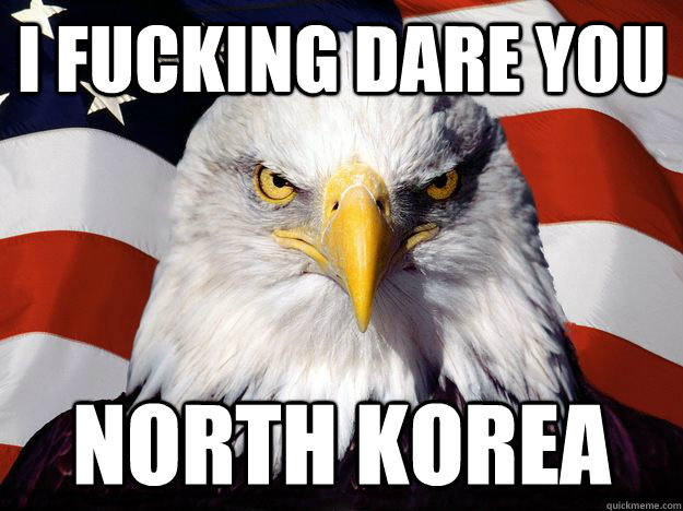 I Fucking Dare you North Korea  Freedom Eagle