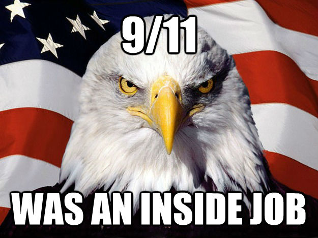 9/11 WAS AN INSIDE JOB  Evil American Eagle