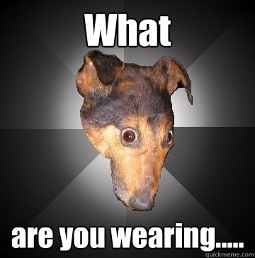 What are you wearing.....  Depression Dog