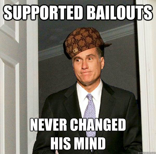 supported bailouts never changed 
his mind - supported bailouts never changed 
his mind  Misc