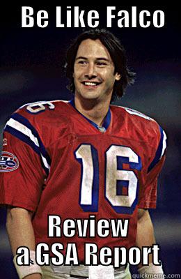 The Falco Peer -     BE LIKE FALCO        REVIEW A GSA REPORT Misc