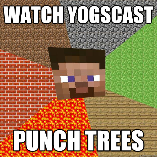 WATCH YOGSCAST PUNCH TREES  Minecraft