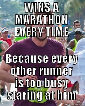 WINS A MARATHON EVERY TIME BECAUSE EVERY OTHER RUNNER IS TOO BUSY STARING AT HIM Ridiculously photogenic guy