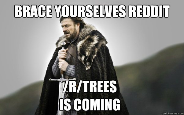 Brace Yourselves Reddit /r/trees
Is Coming  Ned Stark