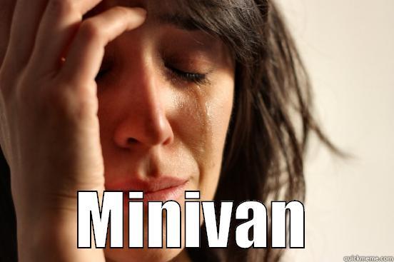  MINIVAN First World Problems