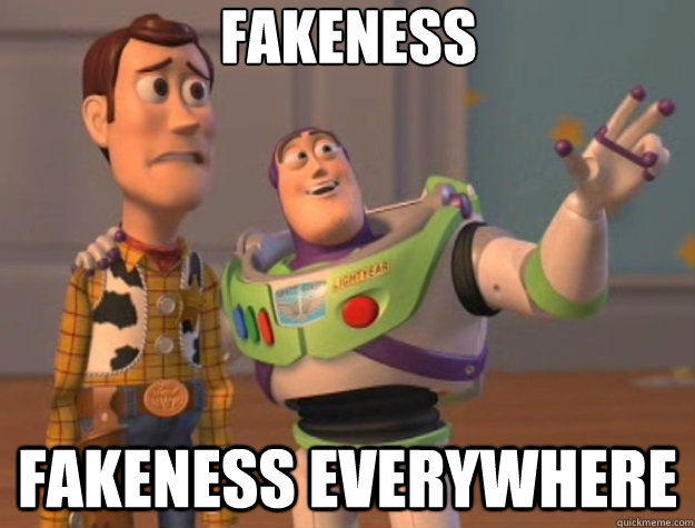 Fakeness Fakeness everywhere  Toy Story