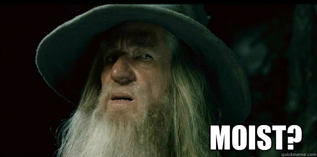                             Moist?  I have no memory Gandalf