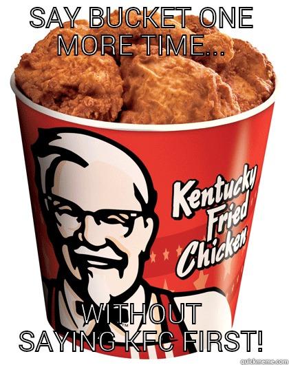 true bucket - SAY BUCKET ONE MORE TIME... WITHOUT SAYING KFC FIRST! Misc