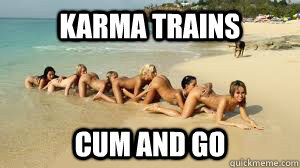 karma trains cum and go  train