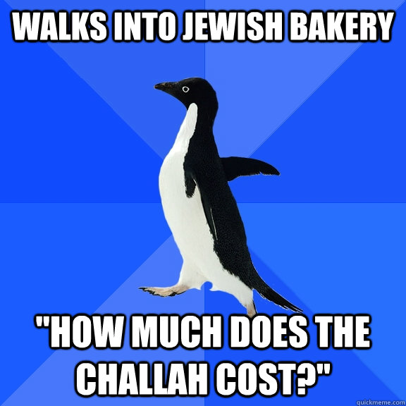 Walks into Jewish Bakery 