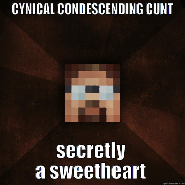  CYNICAL CONDESCENDING CUNT SECRETLY A SWEETHEART Misc