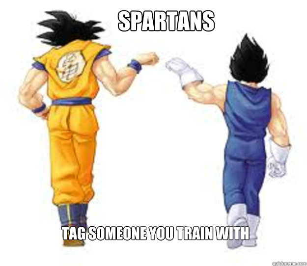 Spartans Tag someone you train with  Vegeta