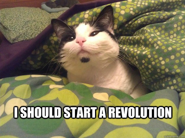 I should start a revolution  Lenin Cat