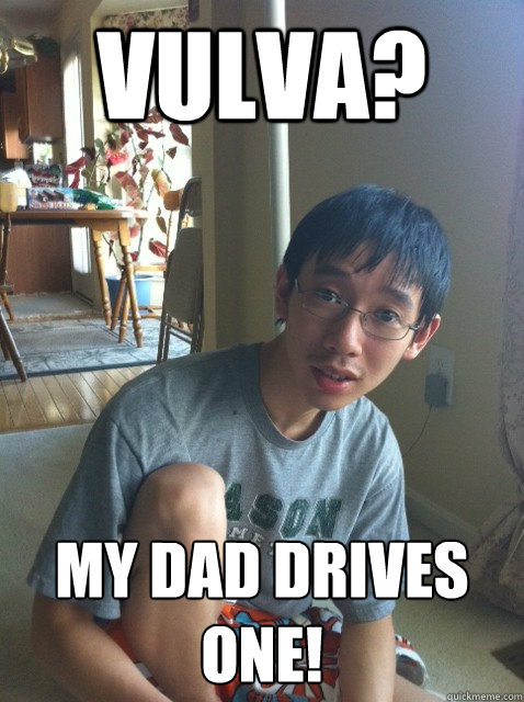 Vulva? My dad drives one!  