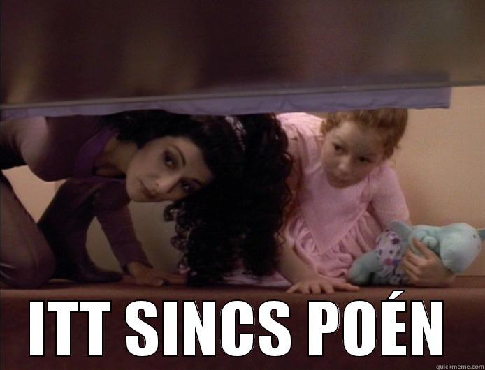 DEANNA TROI CRAWLING UNDER BEDS -  ITT SINCS POÉN Misc