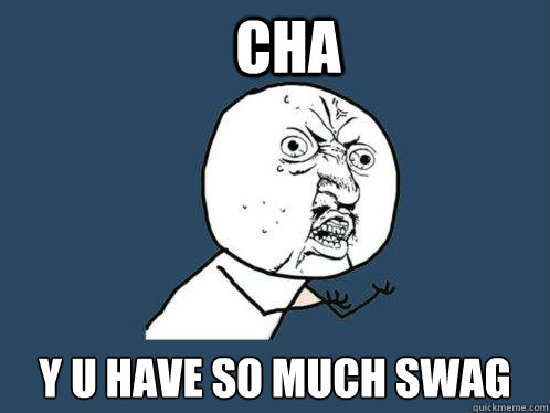 Cha y u have so much swag - Cha y u have so much swag  Y U No