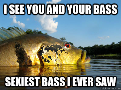 i see you and your bass sexiest bass i ever saw  