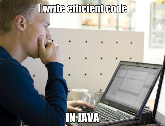 I write efficient code IN JAVA  Programmer