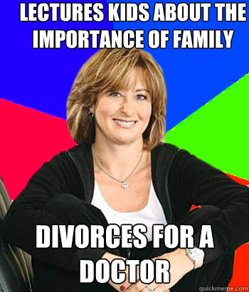 Lectures kids about the importance of family Divorces for a doctor   Sheltering Suburban Mom