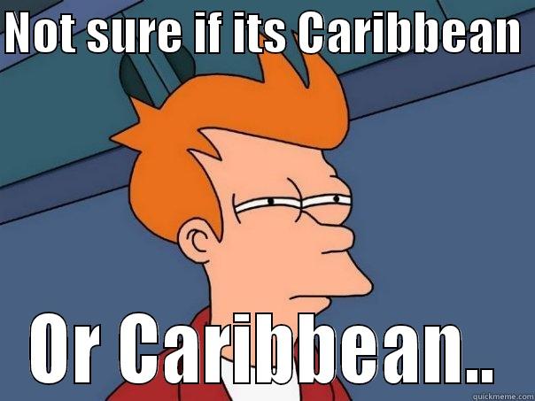 NOT SURE IF ITS CARIBBEAN  OR CARIBBEAN.. Futurama Fry