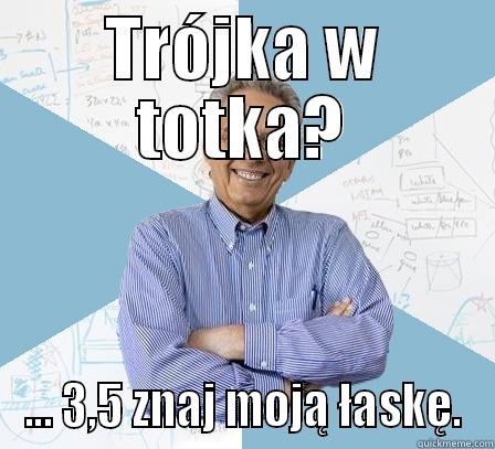 TRÓJKA W TOTKA? ... 3,5 ZNAJ MOJĄ ŁASKĘ. Engineering Professor