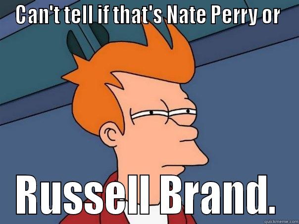 pickle butt face - CAN'T TELL IF THAT'S NATE PERRY OR RUSSELL BRAND. Futurama Fry