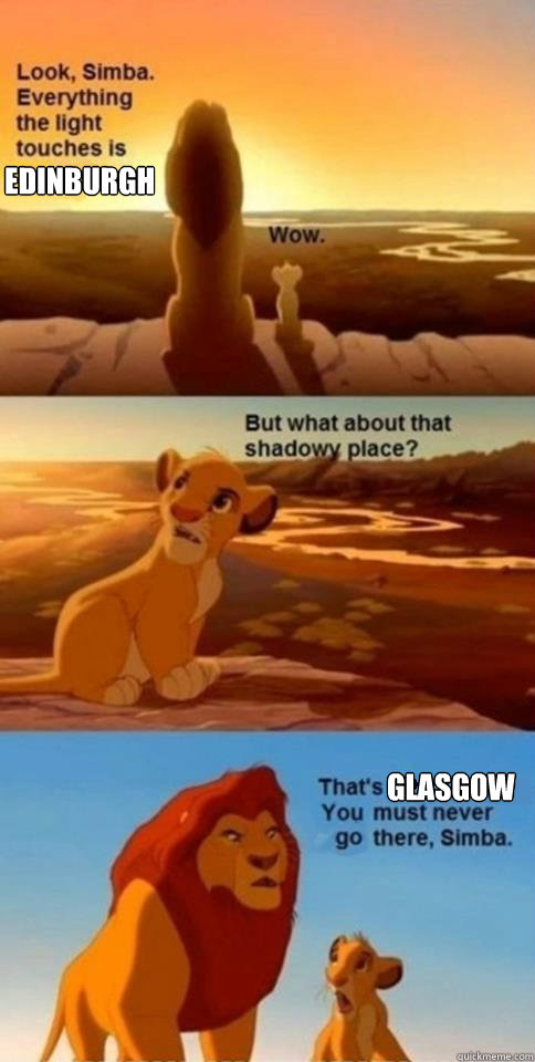 Edinburgh Glasgow   Everything the Light Touches