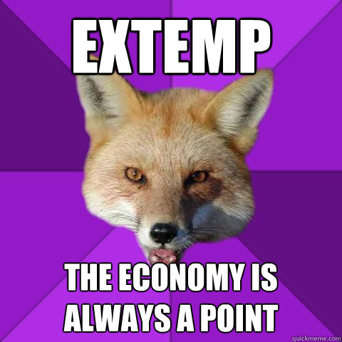 EXTEMP THE ECONOMY IS ALWAYS A POINT - EXTEMP THE ECONOMY IS ALWAYS A POINT  Forensics Fox