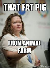 THAT FAT PIG FROM ANIMAL FARM  Scumbag Gina Rinehart