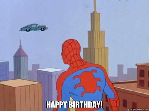  Happy Birthday! -  Happy Birthday!  Fast car spiderman