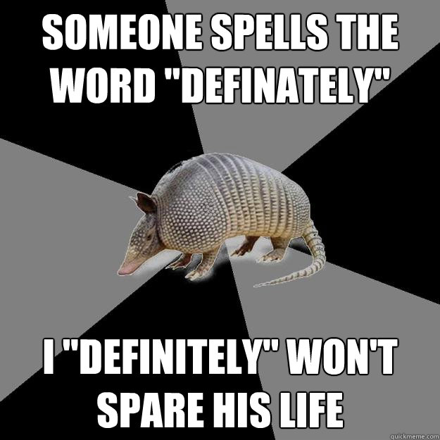 Someone spells the word 