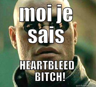 MOI JE SAIS HEARTBLEED    BITCH! Matrix Morpheus