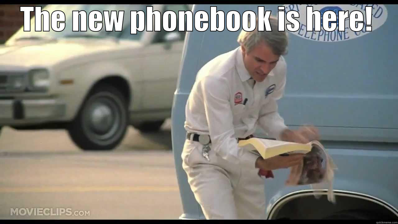 THE NEW PHONEBOOK IS HERE!  Misc