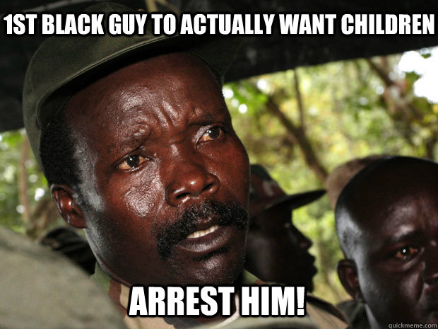 1st black guy to actually want children arrest him!  