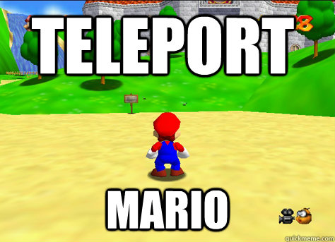 Teleport Mario   teleport mario