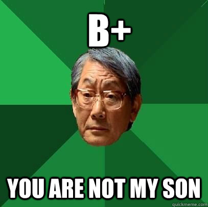  B+ You are not my son  High Expectations Asian Father