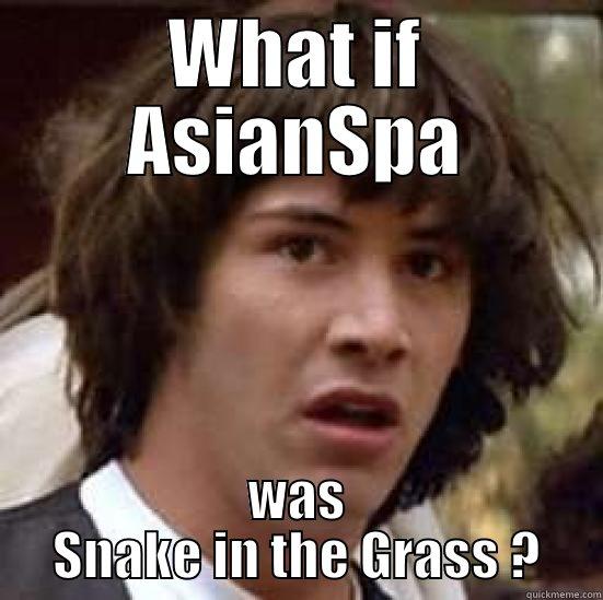 WHAT IF ASIANSPA WAS SNAKE IN THE GRASS ? conspiracy keanu