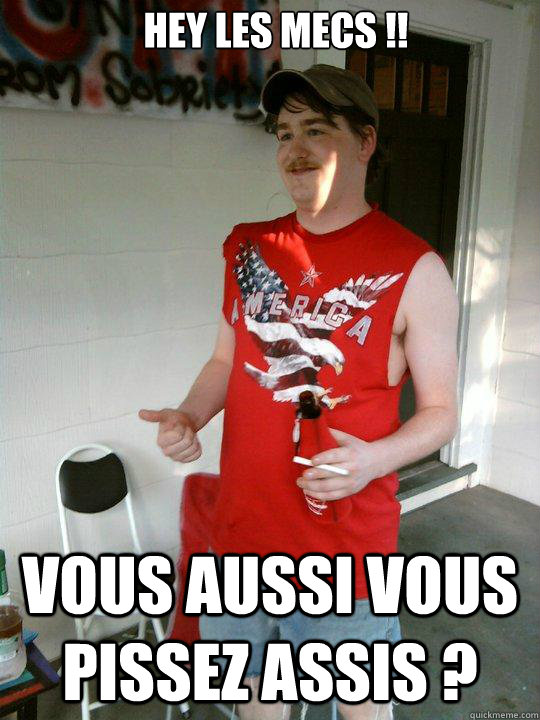 Hey les mecs !! Vous aussi vous pissez assis ?  Redneck Randal