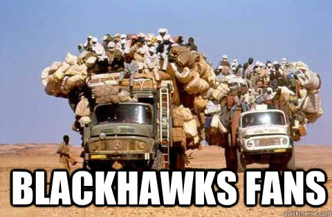 Blackhawks Fans   Bandwagon meme