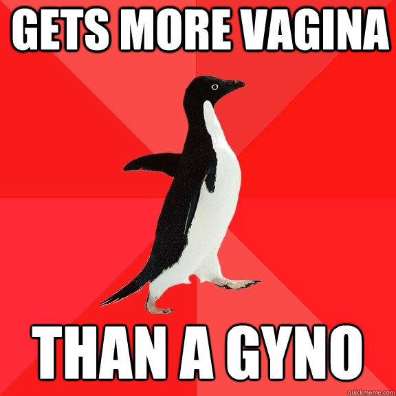 Gets more vagina Than a Gyno  Socially Awesome Penguin