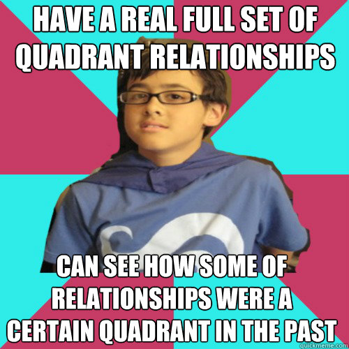 have a real full set of quadrant relationships can see how some of relationships were a certain quadrant in the past  Casual Homestuck Fan