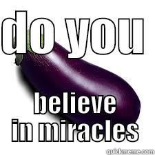 DO YOU  BELIEVE IN MIRACLES Misc