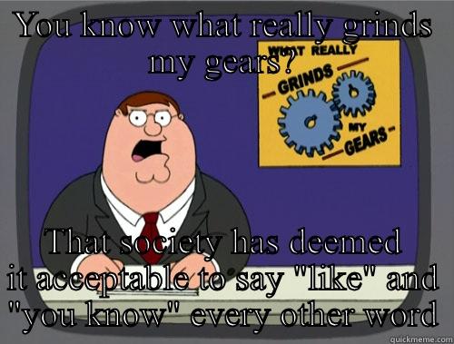 YOU KNOW WHAT REALLY GRINDS MY GEARS? THAT SOCIETY HAS DEEMED IT ACCEPTABLE TO SAY 