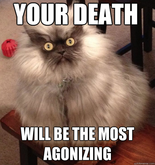 Your death Will be the most agonizing - Your death Will be the most agonizing  Colonel Meow