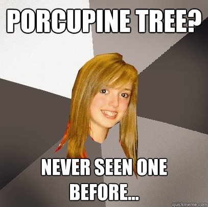 Porcupine Tree? Never seen one before...  Musically Oblivious 8th Grader