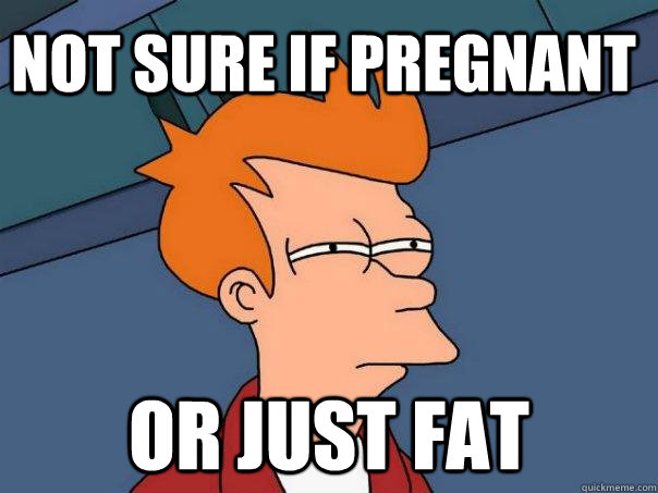 Not sure if pregnant or just fat  Futurama Fry