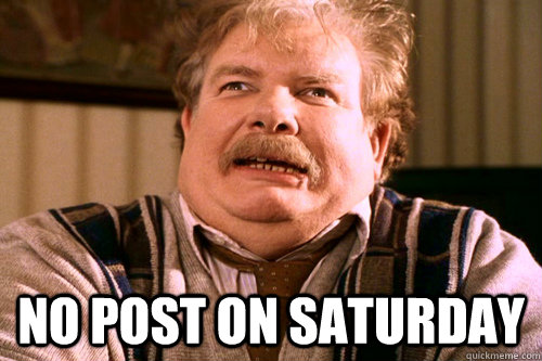  No post on saturday  No post on sundays