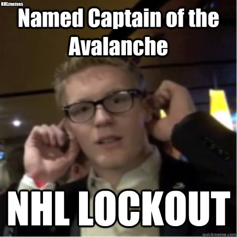 Named Captain of the Avalanche NHL LOCKOUT NHLmemes  Gabriel Landeskog