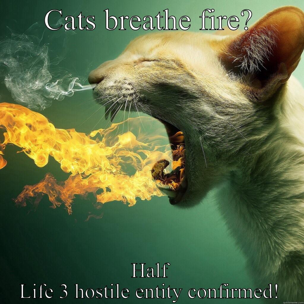 CATS BREATHE FIRE? HALF LIFE 3 HOSTILE ENTITY CONFIRMED! Misc