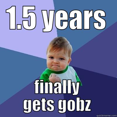 1.5 YEARS FINALLY GETS GOBZ Success Kid